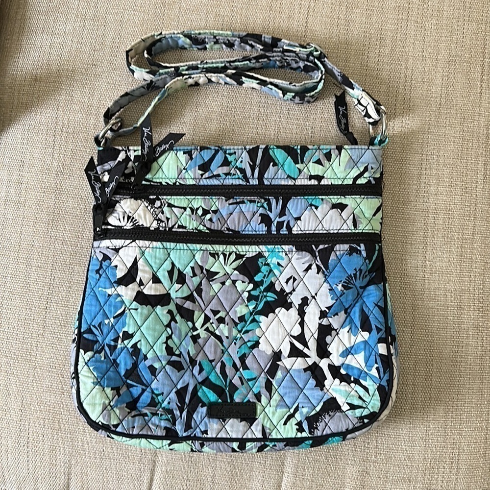 Vera Bradley Double Zipper, Camofloral, Shoulder bag Crossbody ,Pocket Book, Bag